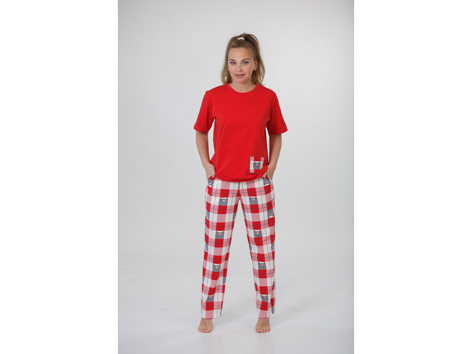 Пижама женская, футболка и брюки 23-211 / Mara