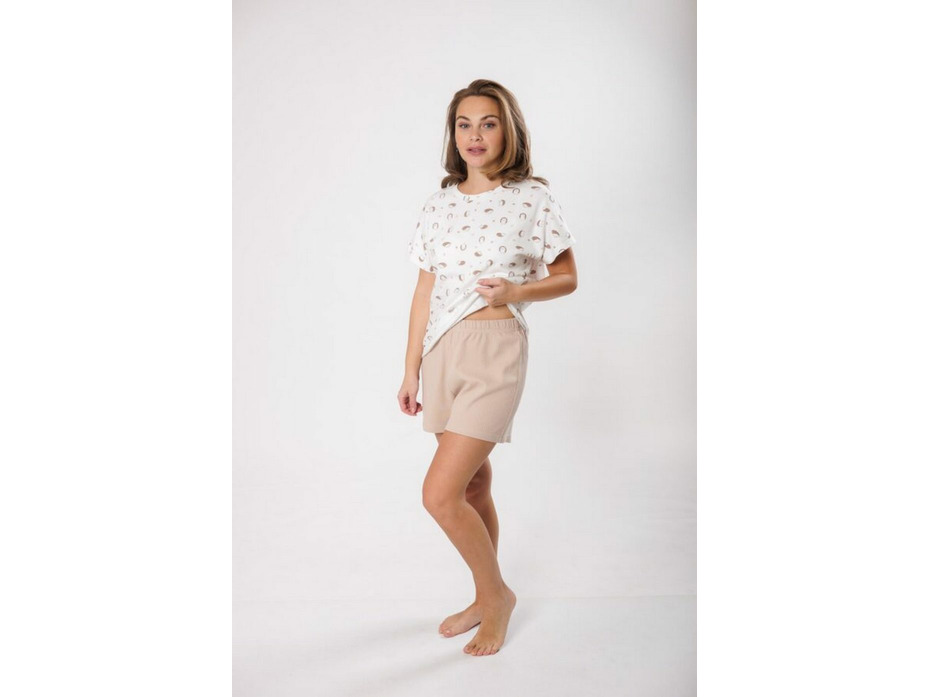 Пижама женская, футболка шорты 24-211 Ежик / Mara