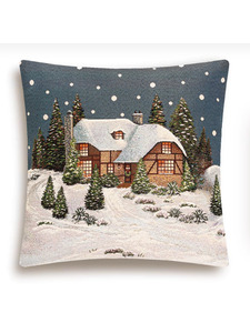 Наволочка декоративная 2106953 Новый год Снег гобелен 45*45 / Le Gobelin