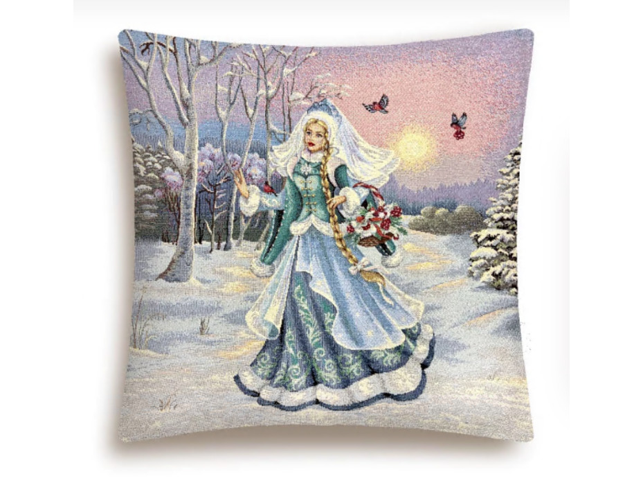 Наволочка декоративная 2414321 Снегурочка гобелен 45*45 / Le Gobelin