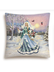 Наволочка декоративная 2414321 Снегурочка гобелен 45*45 / Le Gobelin