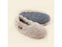 Тапочки-подследники женские Виктори бежевый / Woolhouse