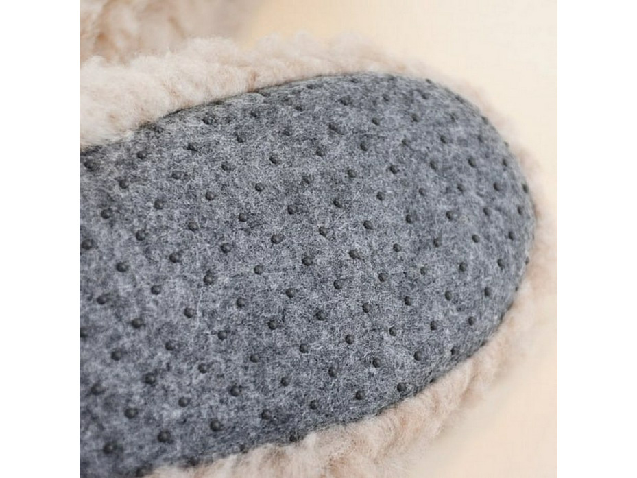 Тапочки-подследники женские Виктори бежевый / Woolhouse