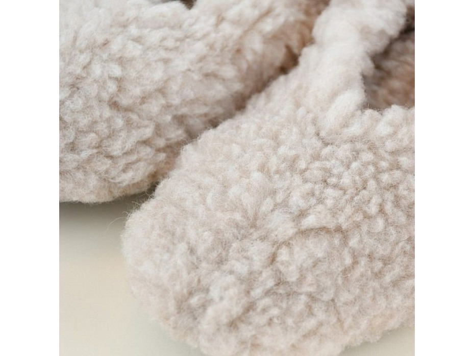 Тапочки-подследники женские Виктори бежевый / Woolhouse