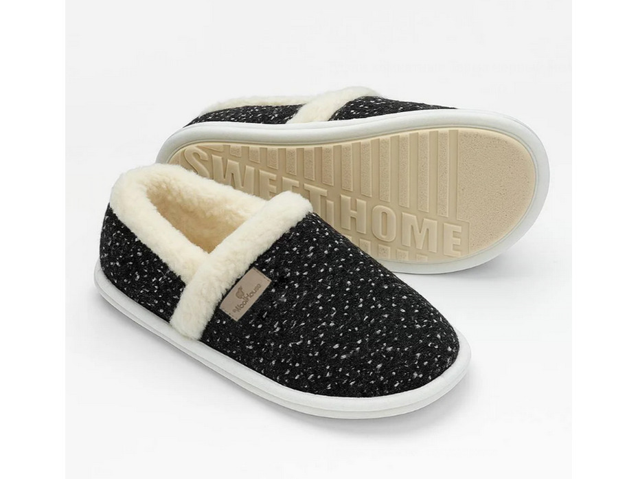 Тапочки женские Терма черный / Woolhouse