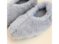 Тапочки-подследники женские Виктори серый / Woolhouse