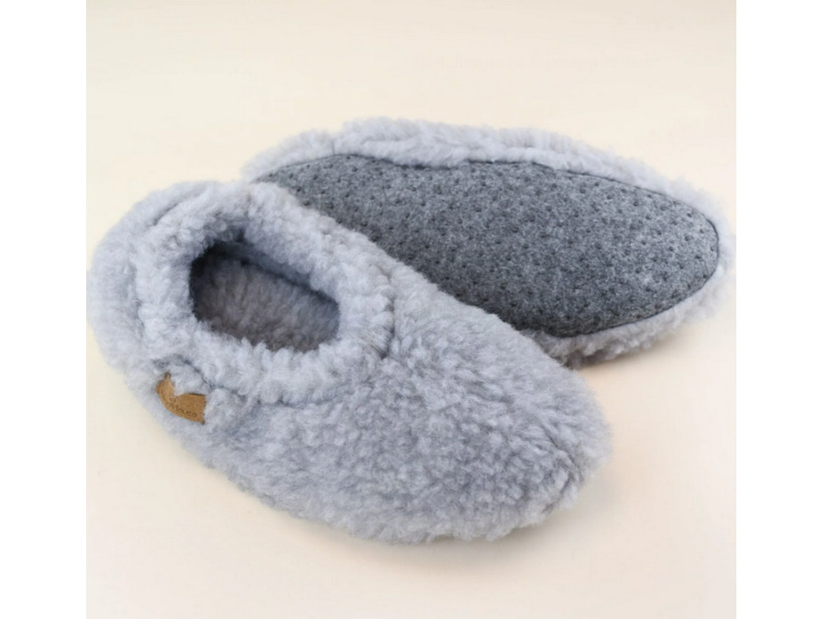 Тапочки-подследники женские Виктори серый / Woolhouse