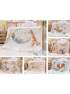 Плед 8512668 Детский рисунок муслин 110*110 / 7-я