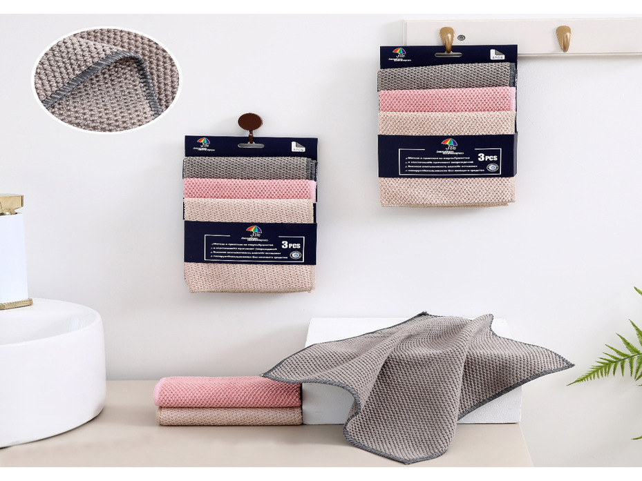 Набор салфеток 45613576 Соты микрофибра (30*30, 3 шт) / 7-я