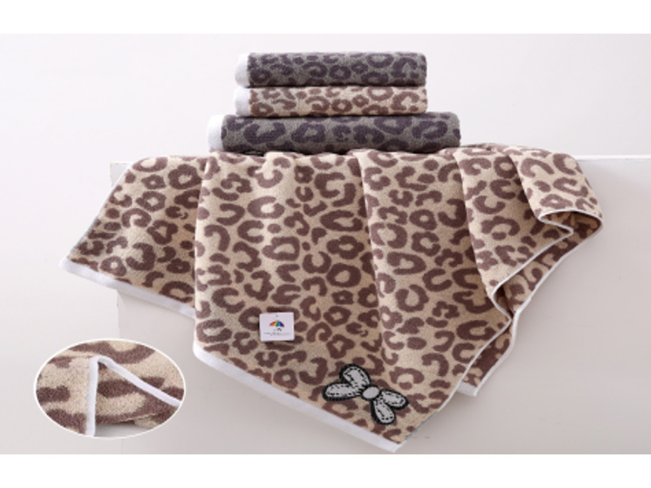 Полотенце 1905278 Леопард махровое 50*70 / 7-я