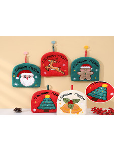 Полотенце 2821264 Новый год микрофибра 21*28 / 7-я