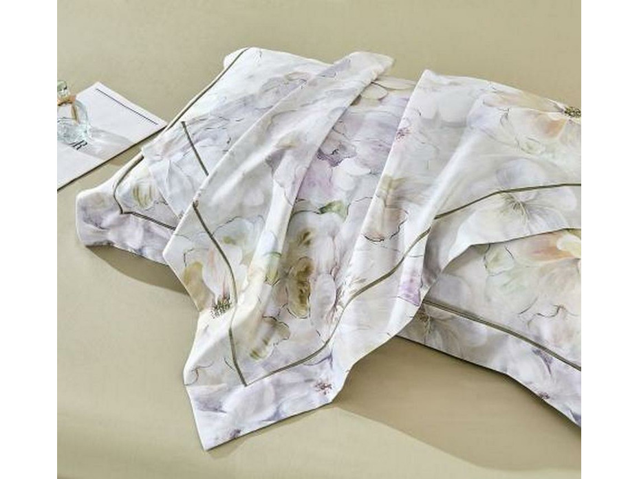 Постельное белье с простыней на резинке 2256-6/180*30 сатин премиум Евро сп / Asabella