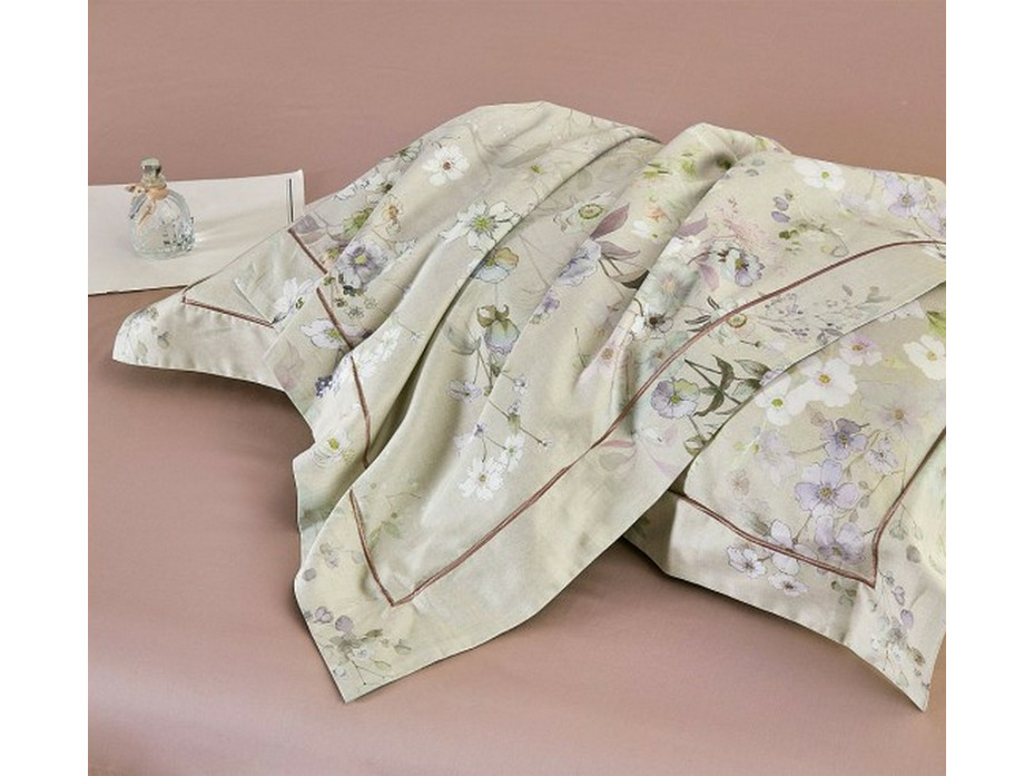 Постельное белье 2257-4S сатин премиум 1,5 сп / Asabella