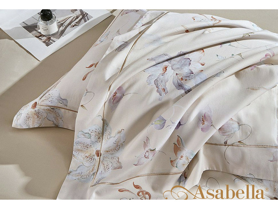 Постельное белье 2262-4S сатин премиум 1,5 сп / Asabella