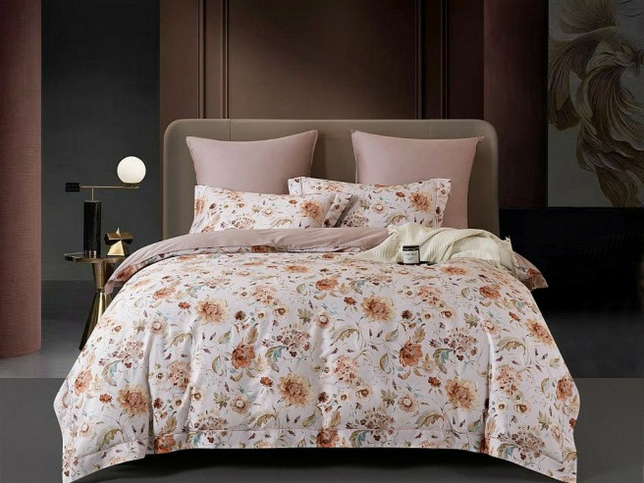 Постельное белье 2264-4S сатин премиум 1,5 сп / Asabella