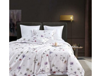 Постельное белье с простыней на резинке 2183-6/180*30 сатин премиум Евро сп / Asabella