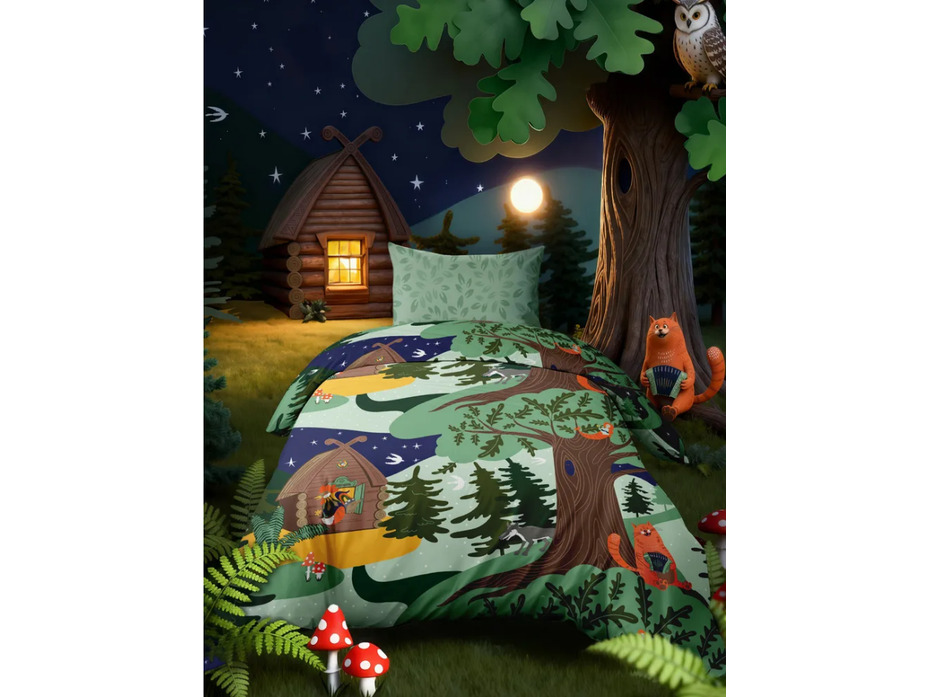 Постельное белье 500539 (24) Однажды в сказке бязь 1,5 сп / Василиса