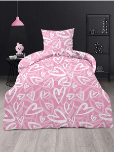 Постельное белье 500416 (24) Ин лав перкаль 1,5 сп / Василиса