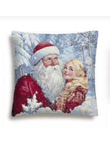 Наволочка декоративная 2518925 Морозко и Настенька серебро гобелен 44*44 / Le Gobelin