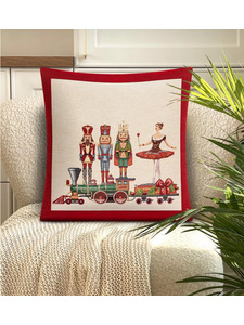 Наволочка декоративная 2108827 Щелкунчик и Мари гобелен 45*45 / Le Gobelin