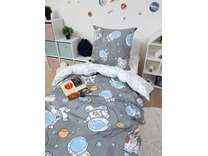 Постельное белье 500421 Космонавт поплин 1,5 сп / Василиса