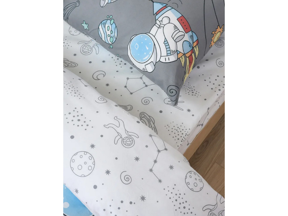Постельное белье 500421 Космонавт поплин 1,5 сп / Василиса