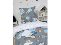 Постельное белье 500421 Космонавт поплин 1,5 сп / Василиса