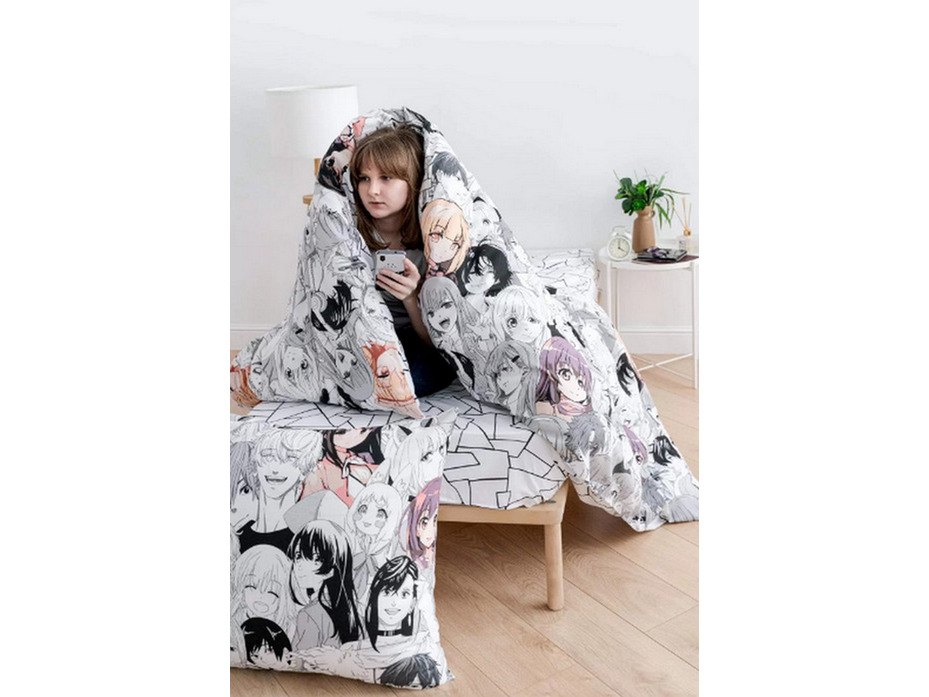 Постельное белье 70903 (24) Manga Аниме поплин 1,5 сп / Василиса