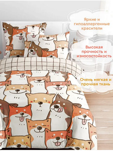 Постельное белье 500310 (24) Акита бязь 1,5 сп / Василиса