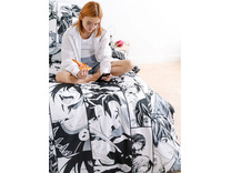 Постельное белье с простыней на резинке 10258 (24) Аниме поплин 1,5 сп / Василиса Постельное белье с простыней на резинке 10258 (24) Аниме поплин 1,5 сп / Василиса