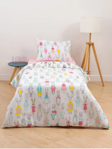 Постельное белье с простыней на резинке 70779 (24) Кроля поплин 1,5 сп / Василиса