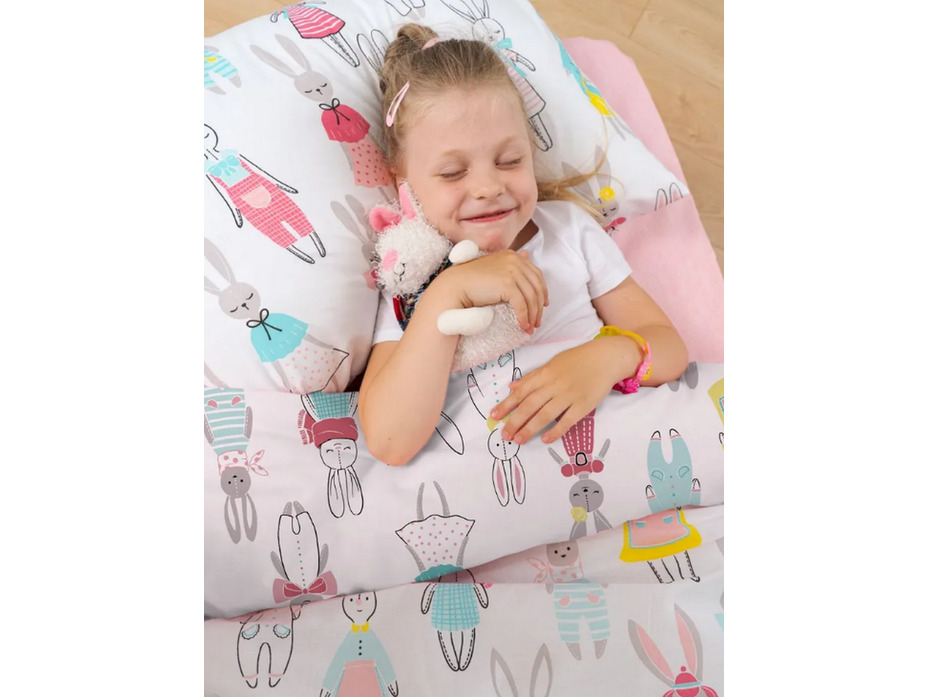 Постельное белье с простыней на резинке 70779 (24) Кроля поплин 1,5 сп / Василиса