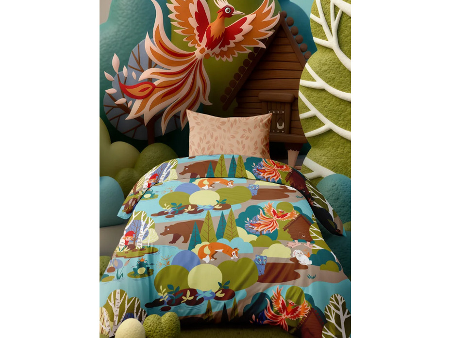 Постельное белье 500537 (24) Сказочные тропы бязь 1,5 сп / Василиса