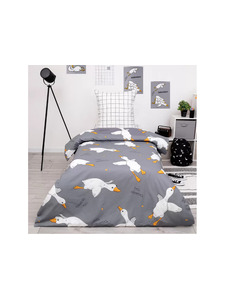 Постельное белье 500192 (24) Гусландия перкаль 1,5 сп / Василиса