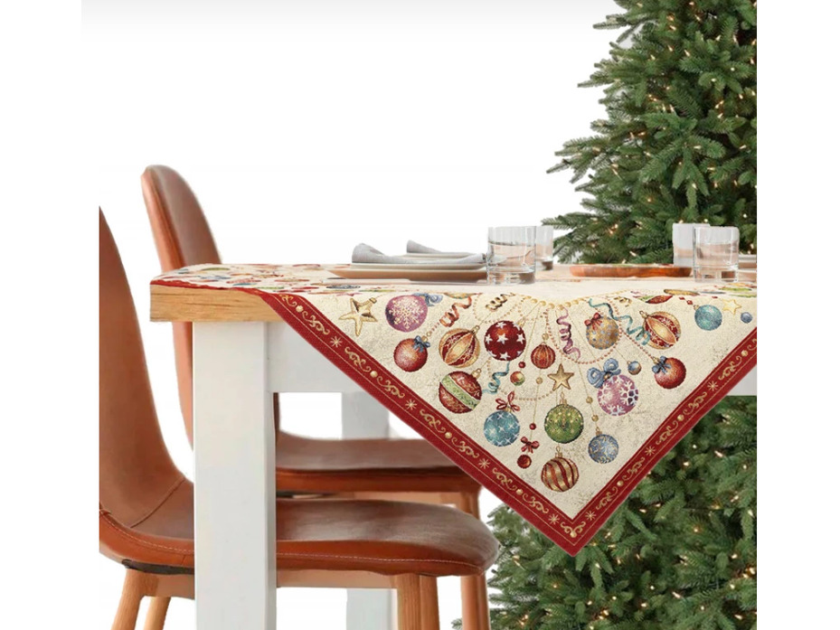 Наперон 2519079 Елочные украшения фейерверк гобелен 100*100 / Le Gobelin