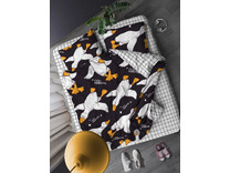 Постельное белье с простыней на резинке 20216 (24) Погусим бязь 1,5 сп / Василиса