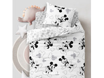 Постельное белье с простыней на резинке 500341 (24) Микки бязь 1,5 сп / Василиса