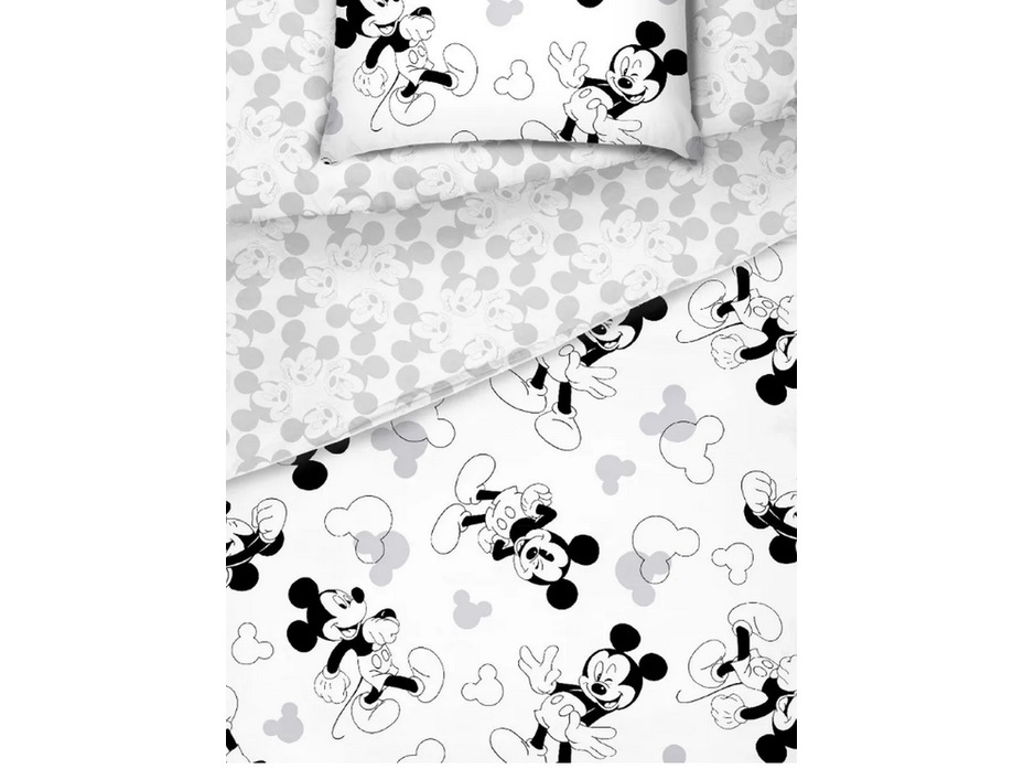 Постельное белье с простыней на резинке 500341 (24) Микки бязь 1,5 сп / Василиса