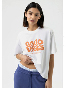 Футболка женская 1210069 Solid Love Weiss / Mey