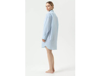 Халат-рубашка женский 1230100 Cotton Stripes Powder blue / Mey