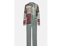 Пижама женская, рубашка и брюки 1240076 Mystical Maze Eucalyptus green / Mey