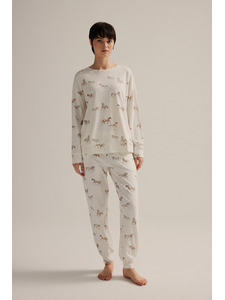 Пижама женская, лонгслив и брюки 62515 Horse / Hays