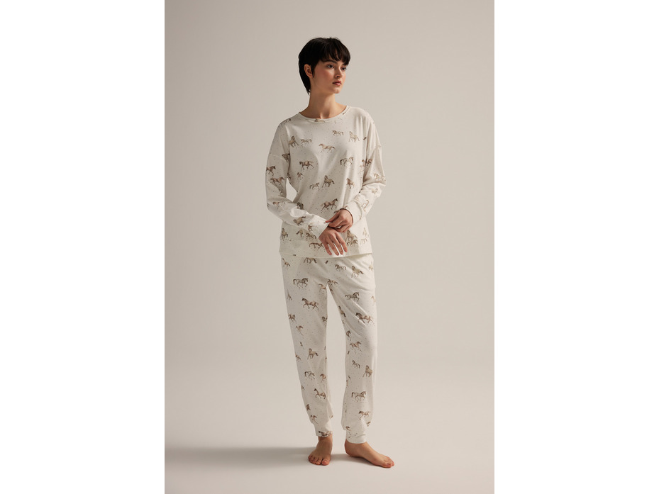 Пижама женская, лонгслив и брюки 62515 Horse / Hays