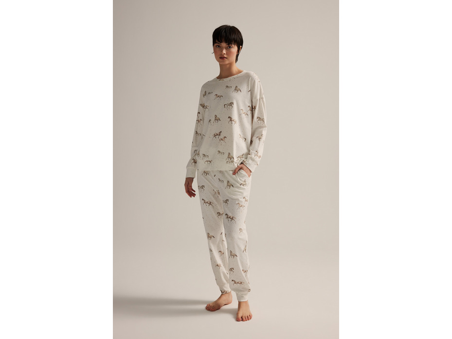 Пижама женская, лонгслив и брюки 62515 Horse / Hays