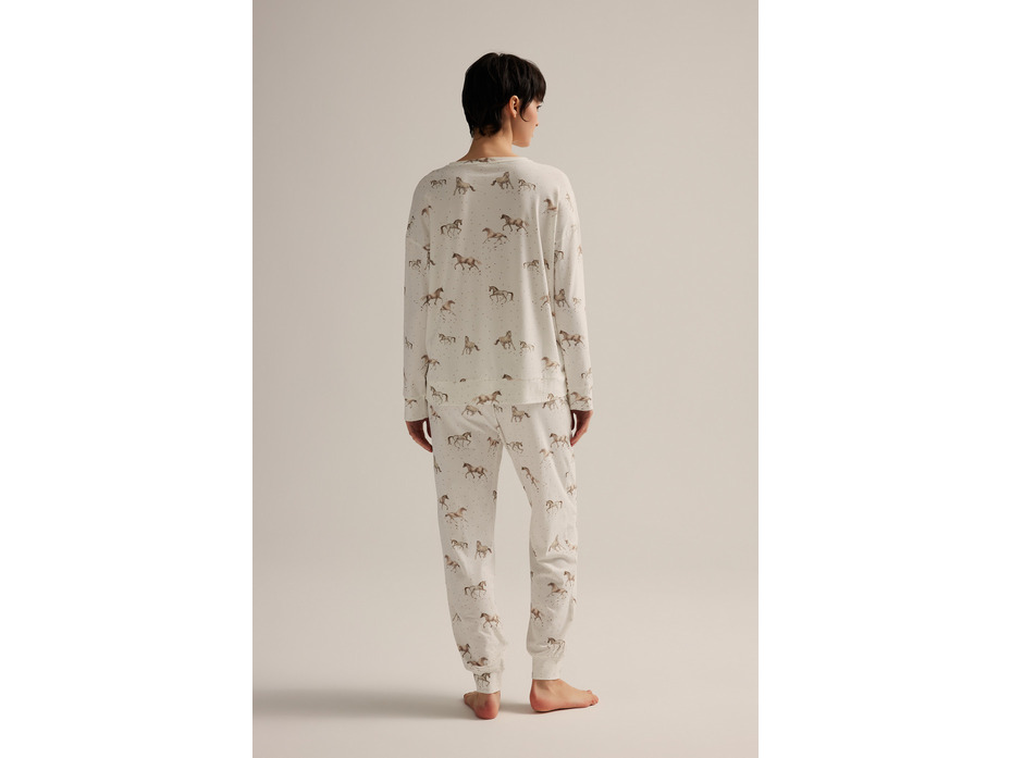 Пижама женская, лонгслив и брюки 62515 Horse / Hays