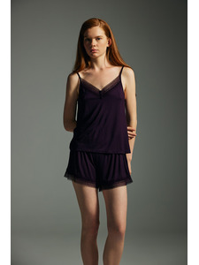 Пижама женская майка и шорты, 62623 Lace Viscose / Hays