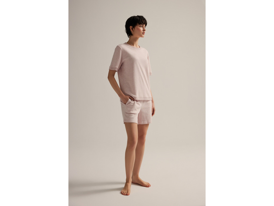 Пижама женская, футболка и шорты 62727 Pembe Melanj Interlok / Hays