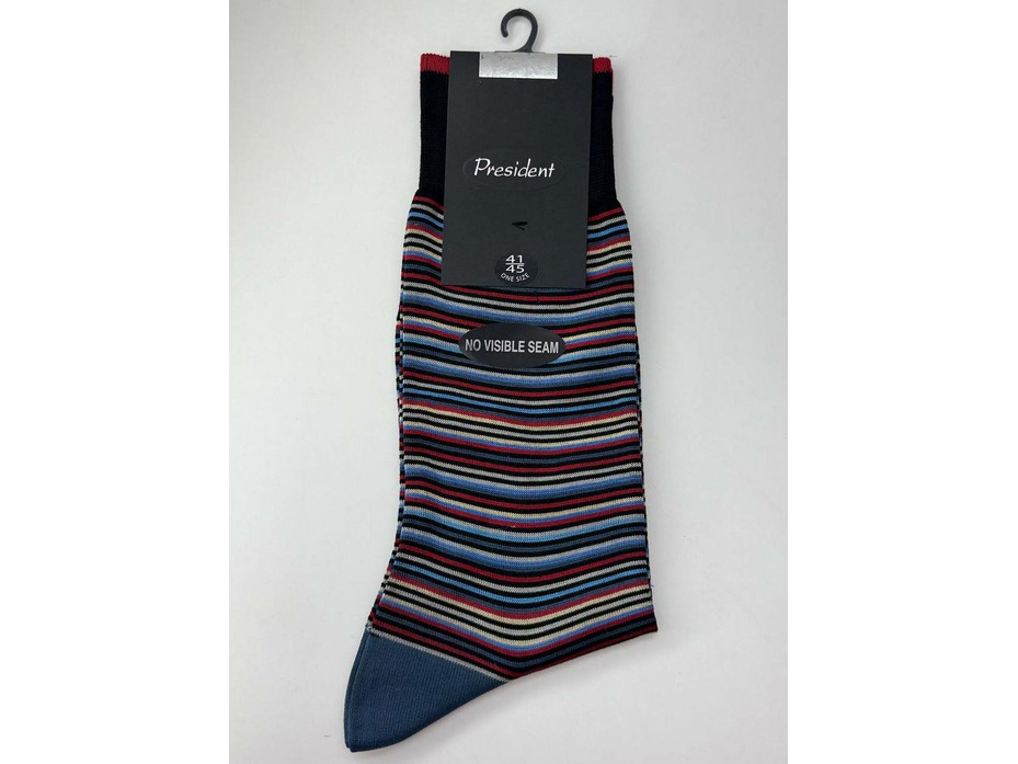 Носки мужские 3711 (1) Мелкая полоска / President