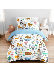 Постельное белье 500090 Энимал поплин 1,5 сп / Василиса