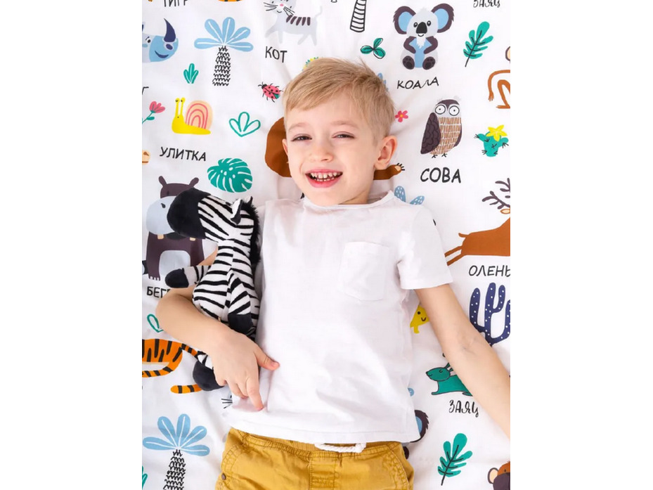 Постельное белье 500090 Энимал поплин 1,5 сп / Василиса